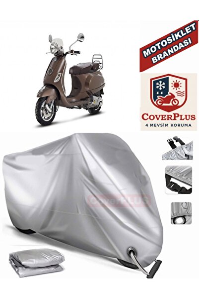 MotoEN قماش القنب المتوافق مع القفل الرمادي لخيمة Vespa LXV 125 للدراجات النا...