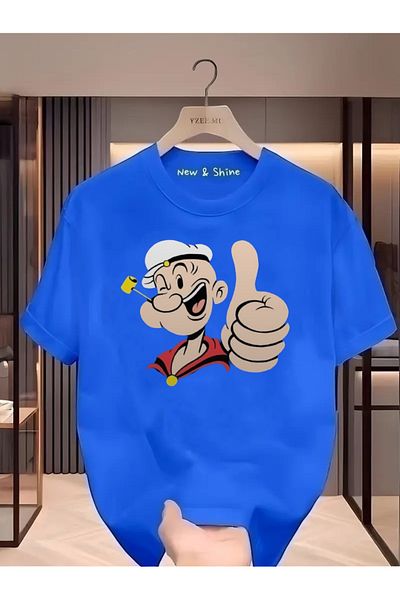 New Shine Μπλουζάκι με στάμπα Popeye Oversize