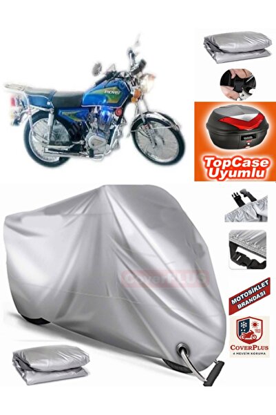 MotoEN Gray Lock Compatible Hyundai Mover 125 Tarpaulin Topcase Rear Bag Comp...