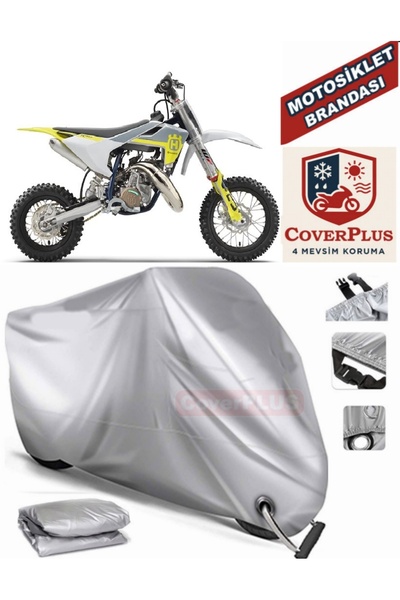 AutoZEL Husqvarna TC 50 غطاء من القماش المشمع للدراجات النارية الصغيرة (متواف...