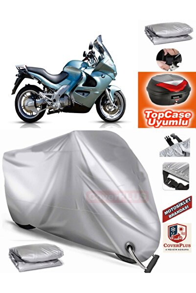 MotoEN Gray Lock Compatible Bmw K 1200 Gt Tarpaulin Topcase Rear Bag Compatib...