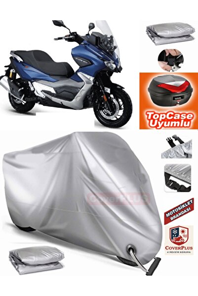 MotoEN قفل رمادي متوافق مع Rks Blade 350 Canvas Topcase Back Bag متوافق مع Mo...