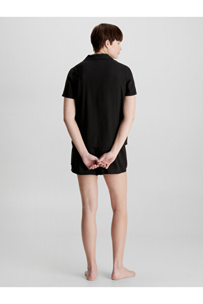 Calvin Klein Women Black Woven Shorts Pyjama Set