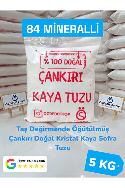 Özdede Shop ÇANKIRI KAYA TUZU TAŞ DEĞİRMENDE ÖĞÜTÜLMÜŞ KRİSTAL KAYA SOFRA TUZ...