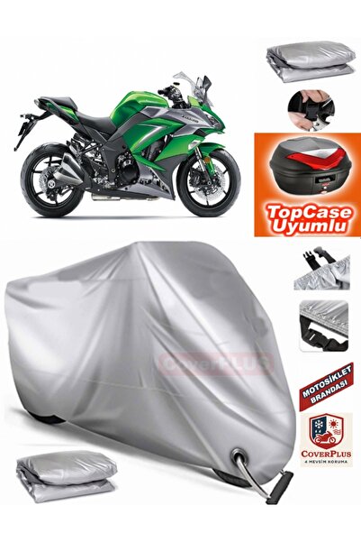 MotoEN قفل رمادي متوافق مع Kawasaki Z 1000 SX قماش القنب Topcase الخلفي حقيبة...