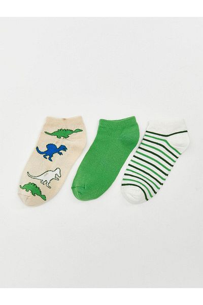 LC Waikiki Lcw Eco Patterned Boy Booties Socks 3-Piece (S5)