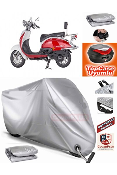 MotoEN Gray Lock Compatible Mondial 135 Uag Tarpaulin Topcase Back Bag Compat...