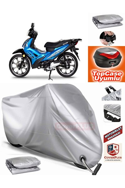 MotoEN قفل رمادي متوافق مع Falcon Master 50 من القماش المشمع Topcase الخلفي ا...