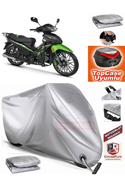 MotoEN Gray Lock Compatible Rks Sniper 100 Tarpaulin Topcase Back Bag Compati...