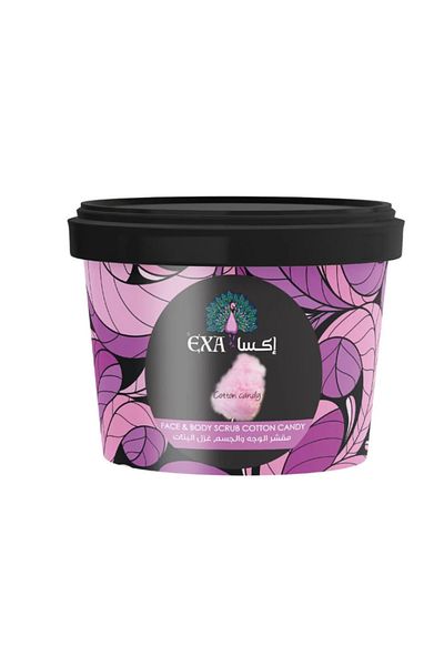 EXA Face and Body Scrub 400 Gm Cotton Candy -2904 --- AXA Face and Body Scrub 400 ml Cotton Candy