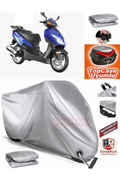 AutoZEL Ramzey Star 125 L غطاء خلفي متوافق مع القماش المشمع للمحرك (الوصلة، م...
