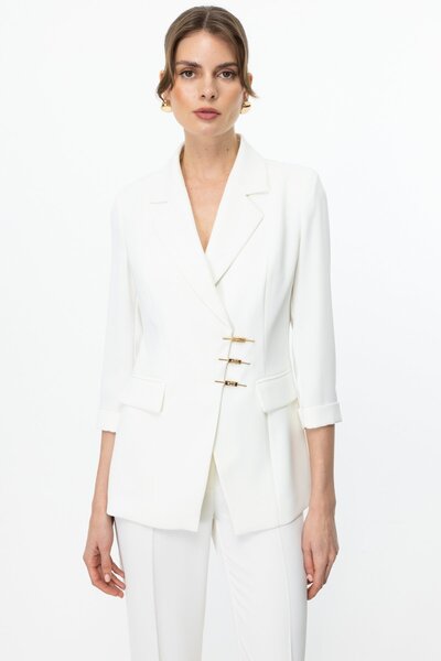 Ekol Jacket with Cover Pocket and Metal Lock Closure
