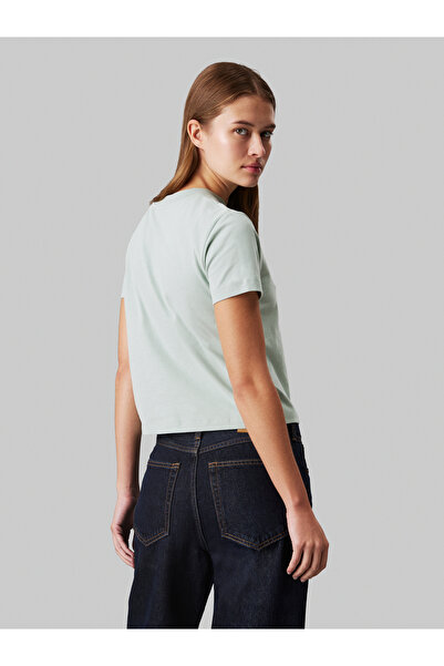 Calvin Klein Women Green Short Sleeve T-Shirt