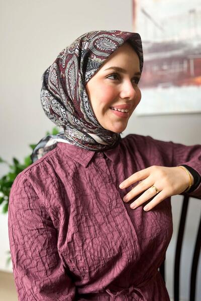 Sultan Eşarp Φουλάρι από φρέσκο ​​βαμβάκι Sultan - Αυθεντικό σχέδιο - SFE004-09