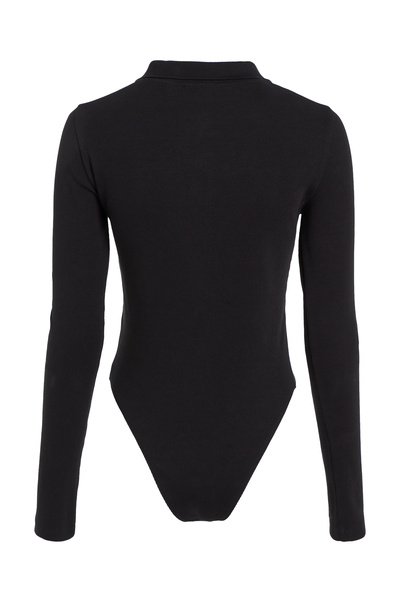 Calvin Klein Calvin Klein Women Black Rib Polo Top Body