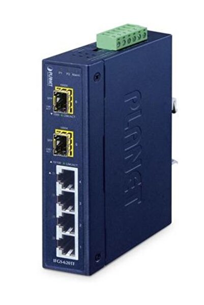 Planet PL-IFGS-620TF 4 Port 10/100Mbps 2 Port SFP Endüstriyel Switch
