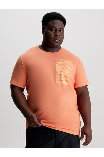 Calvin Klein Men Yellow Short Sleeve T-Shirt