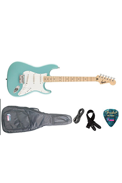 SQUIER by Fender Limited Edition Sonic Stratocaster Turkuaz Elektro Gitar (Sı...