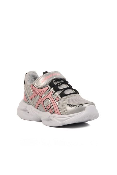 WALKWAY Silver-Pink Children's Sports Shoes Ruffon 2351 P