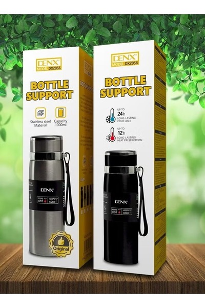 Denx زجاجة مياه حرارية للحفاظ على الماء البارد والساخن مع ترمس للقهوة DX2056