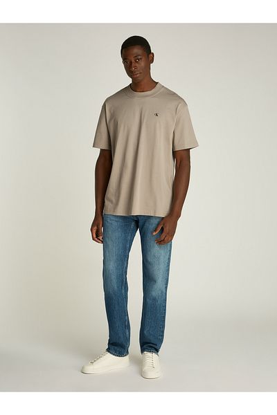 Calvin Klein Men Beige Short Sleeve T-Shirt