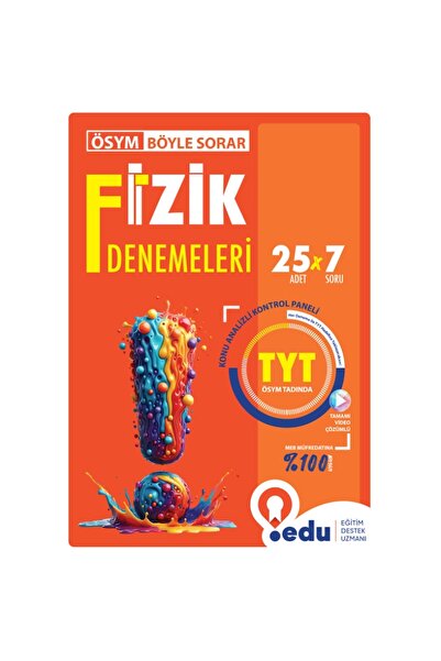 EDU YAYINLARI (EĞİTİM DESTEK UZMANI) Edu Yayınları ÖSYM Böyle Sorar TYT Fizik...