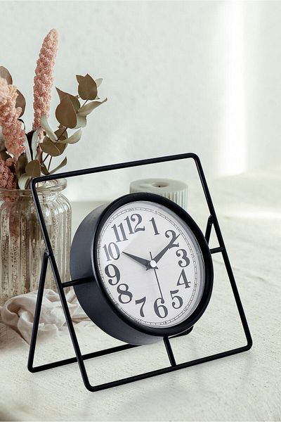 EMORES Decorative Metal Table Clock