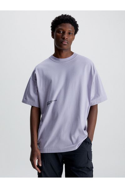 Calvin Klein Calvin Klein Men Purple Brushstroke T-Shirt