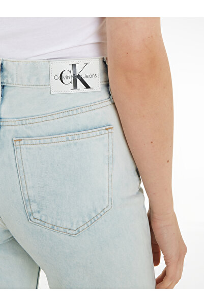 Calvin Klein Women Light Blue Tencel High Rise Straight Jeans