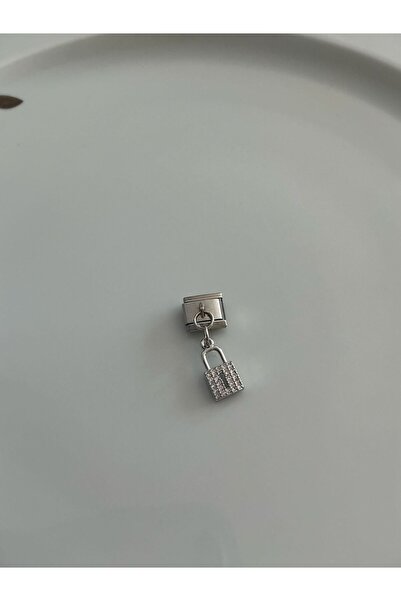 Çelik İtalyan charm - 1 Adet