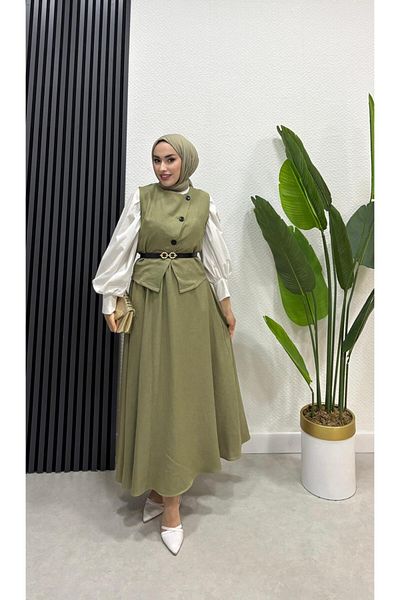 BRN IŞIK TESETTÜR Σετ Hijab Φούστα Ikra