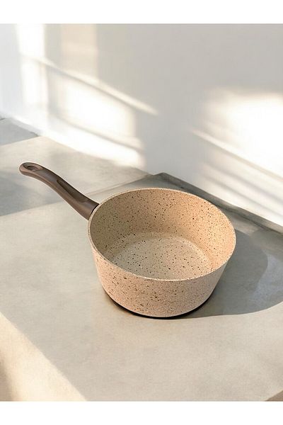 COZA LİFE Cream Colored Granite Milk Bowl - Sauce Bowl - 16 cm 800 ml