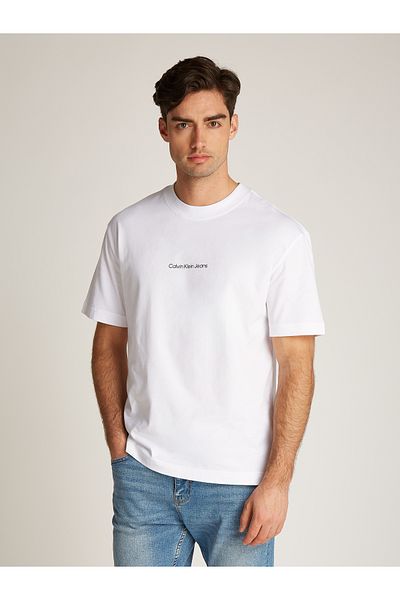 Calvin Klein Calvin Klein Men White Short Sleeve T-Shirt