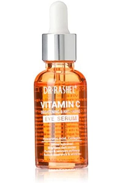 RASHEL Vitamin C Eye Serum for Brightening and Anti-Aging, 24-Hour Hydration, Dark Circles Removal, Puffine