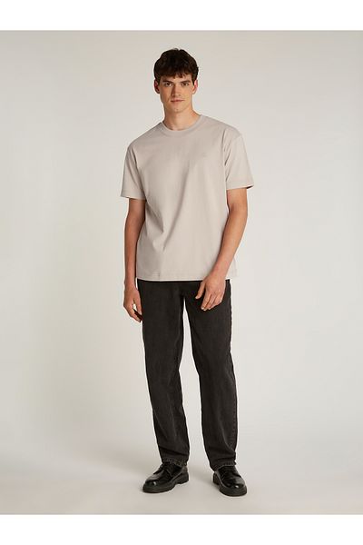 Calvin Klein Men Beige Short Sleeve T-Shirt