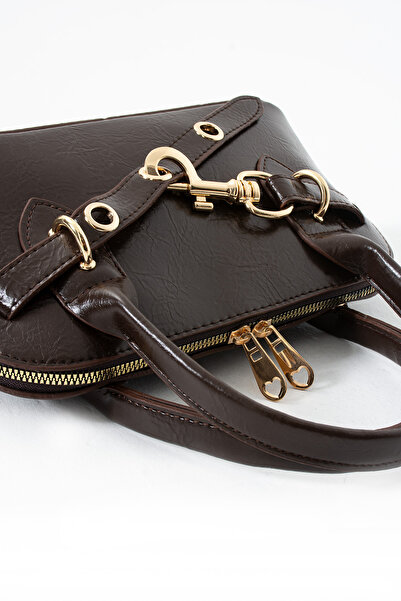 KOÇAK ÇANTA Γυναικεία τσάντα χειρός και τσάντα χιαστί από συνθετικό δέρμα με λεπτομέρεια με γάντζο King