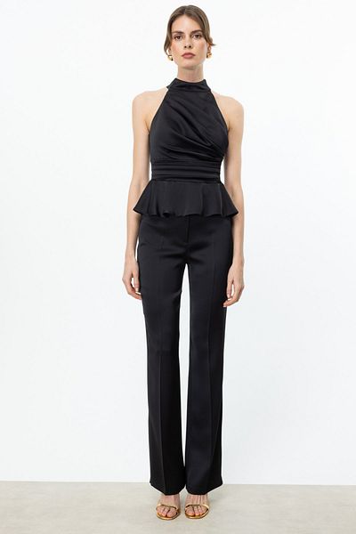 Ekol Wide Leg Satin Trousers