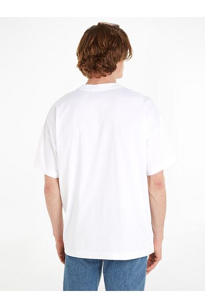 Calvin Klein Men White Short Sleeve T-Shirt