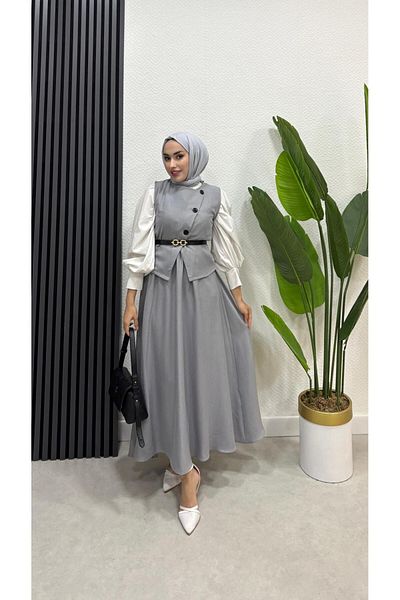 BRN IŞIK TESETTÜR Σετ Hijab Φούστα Ikra