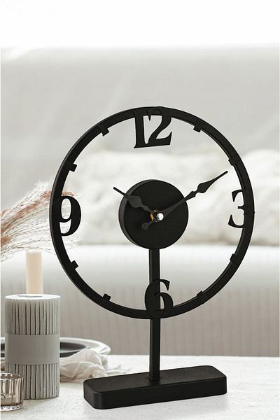 EMORES Decorative Metal Table Clock