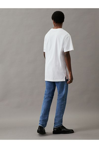 Calvin Klein Men White Short Sleeve T-Shirt