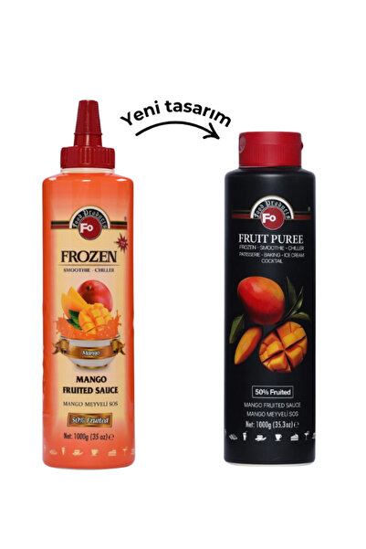 FO Mango Meyveli Sos Frozen Meyve Püresi 1000 G x 6 Adet (Koli)