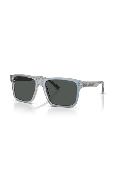 Emporio Armani Man Square Sunglasses- Ea 4232 - Lense Size:57mm - Iridescent Grey