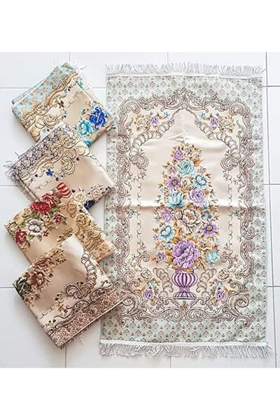 Generic Soft And Silky Prayer Mat 2mm Thickness. Ultra Soft Luxury Islamic Praying Rug