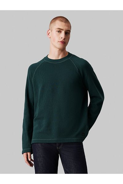 Calvin Klein Men Green Long Sleeve T-Shirt