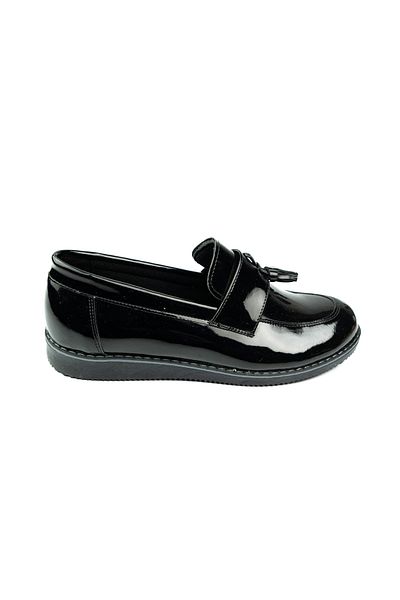 Minican 184 Black Boy's College Casual Shoes