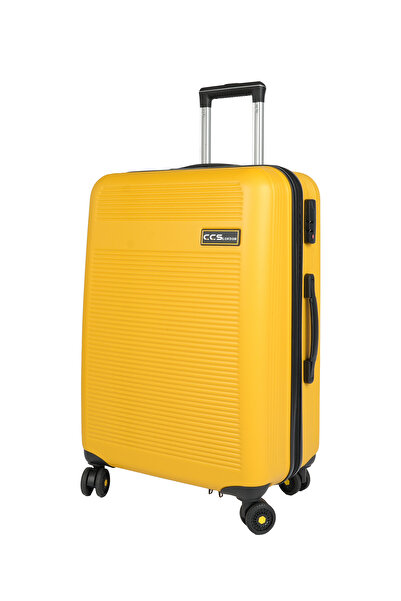 ÇÇS London N-2004 Sarı Abs Valiz Seti