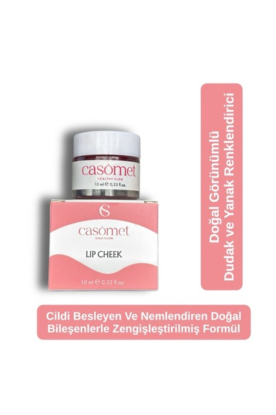 casomet Dudak Yanak Lip Balm Tek Ürünle Hem Dudak Hem Yanak