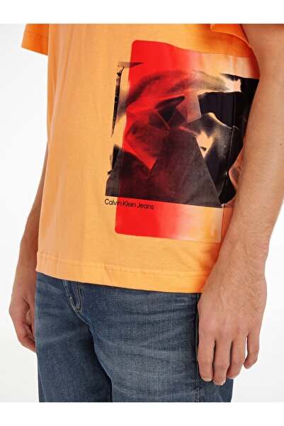 Calvin Klein Calvin Klein Men Orange Short Sleeve T-Shirt