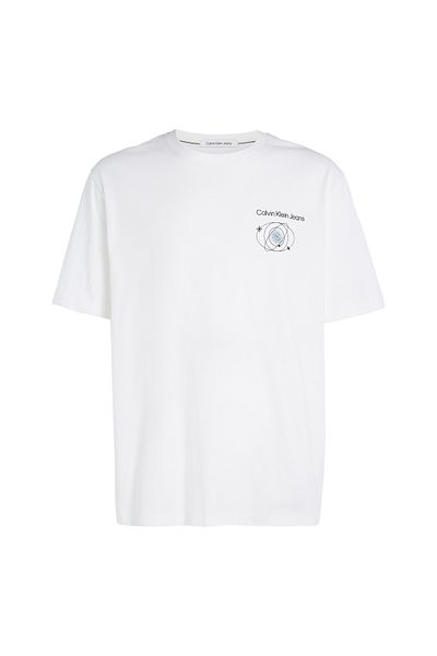 Calvin Klein Men White Short Sleeve T-Shirt